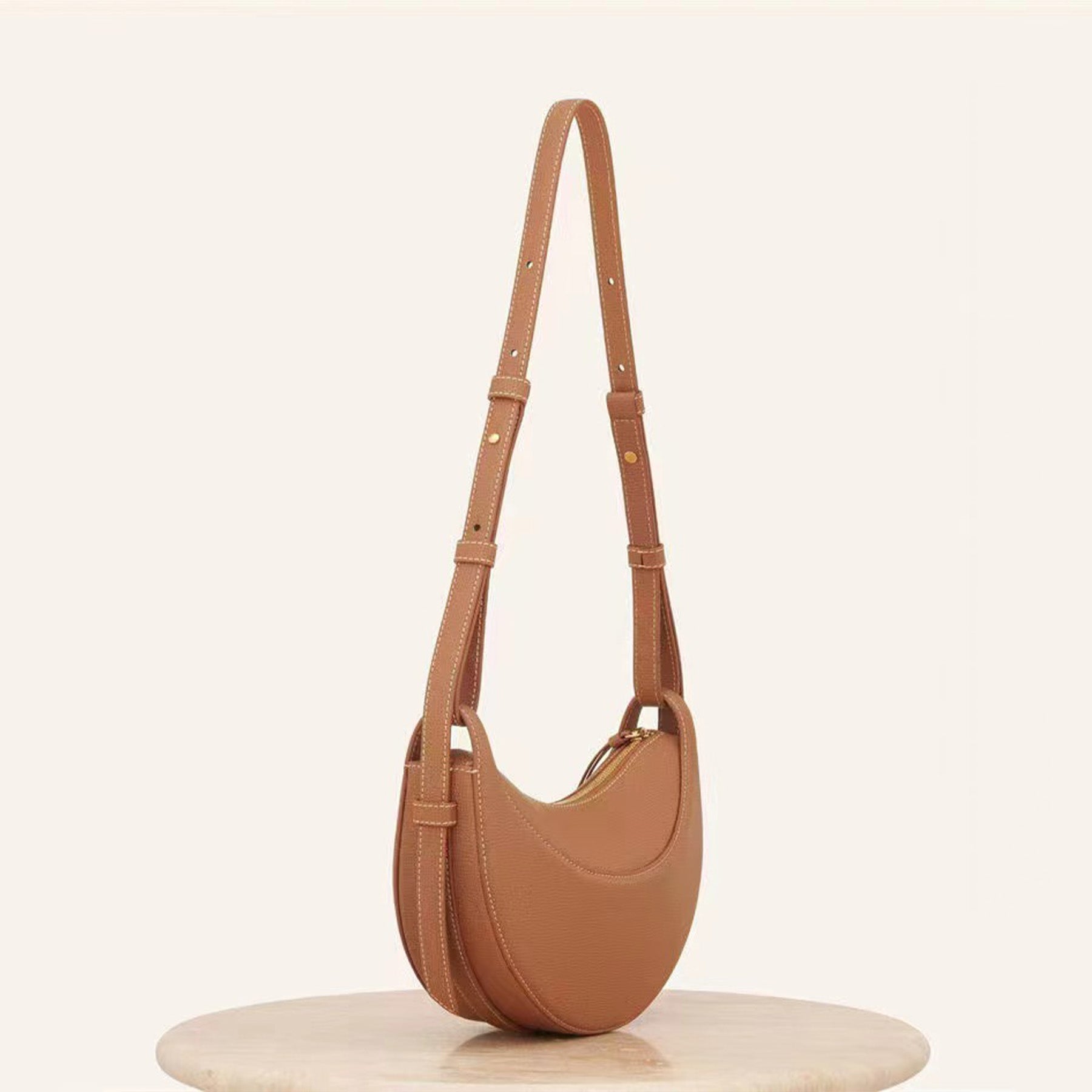 Embrace Elegance: The Luna Leather Hobo Handbag - Image 49