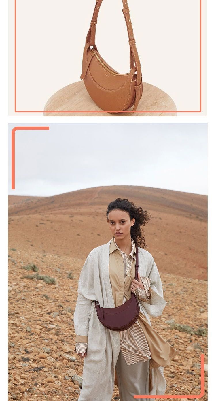 Embrace Elegance: The Luna Leather Hobo Handbag - Image 30