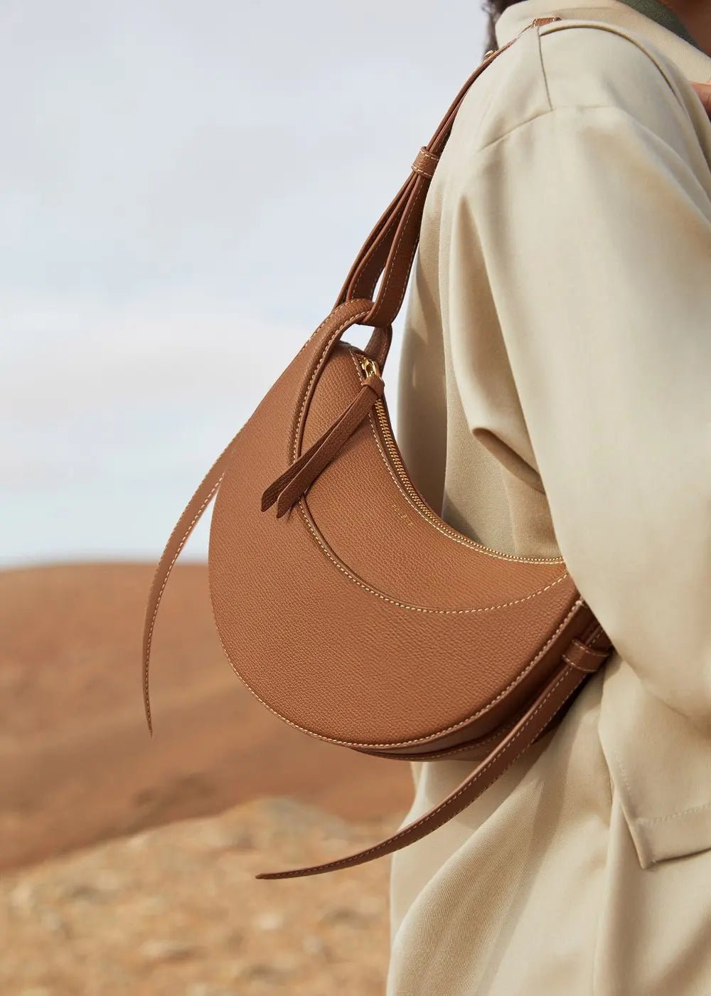 Embrace Elegance: The Luna Leather Hobo Handbag - Image 10