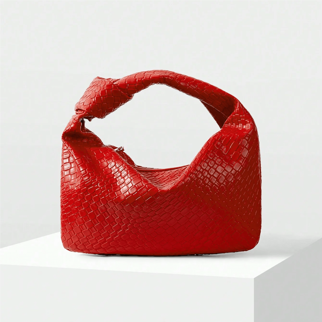 Elysian Elegance Retro Crescent Handbag - Image 2