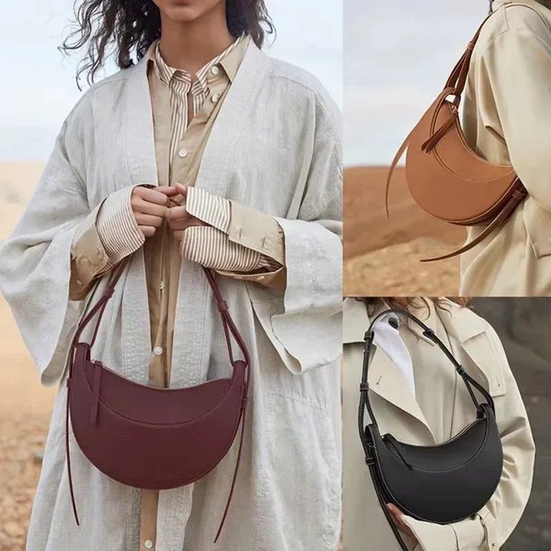 Embrace Elegance: The Luna Leather Hobo Handbag - Image 5