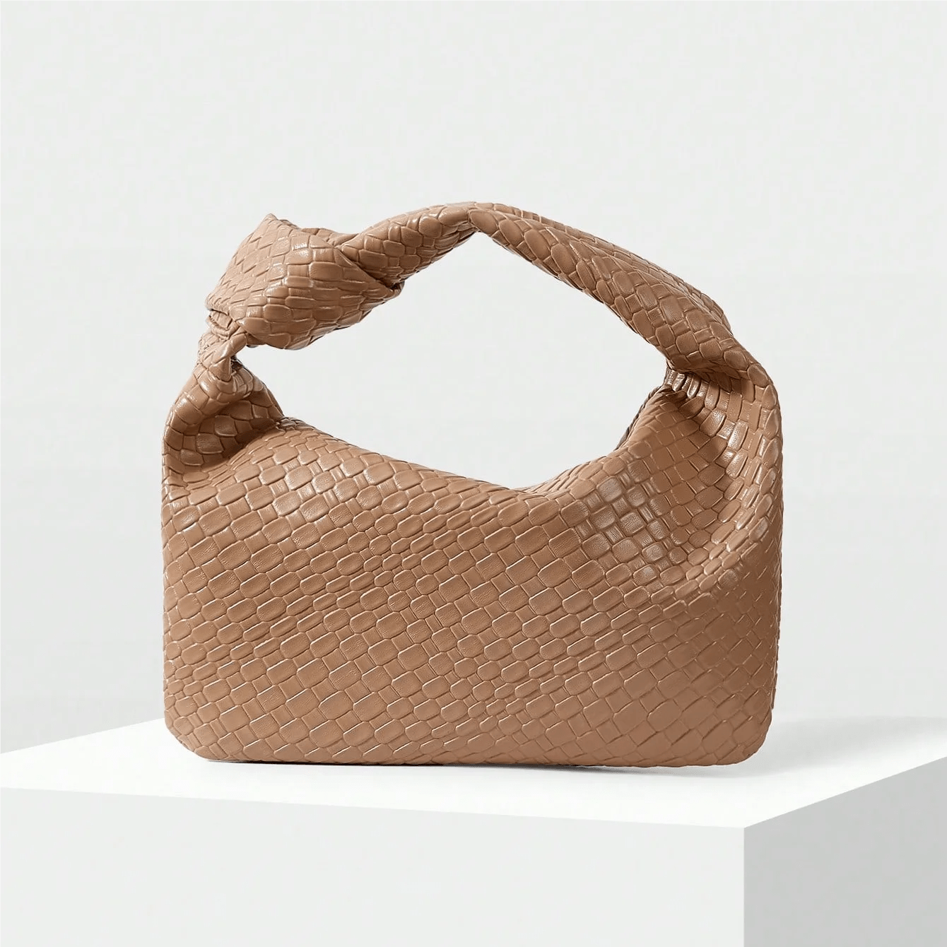 Elysian Elegance Retro Crescent Handbag - Image 4