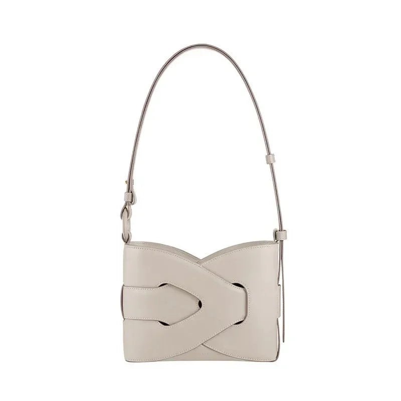 Premium Leather Interlace Shoulder Bag - Modern Luxury Handbag - Image 7