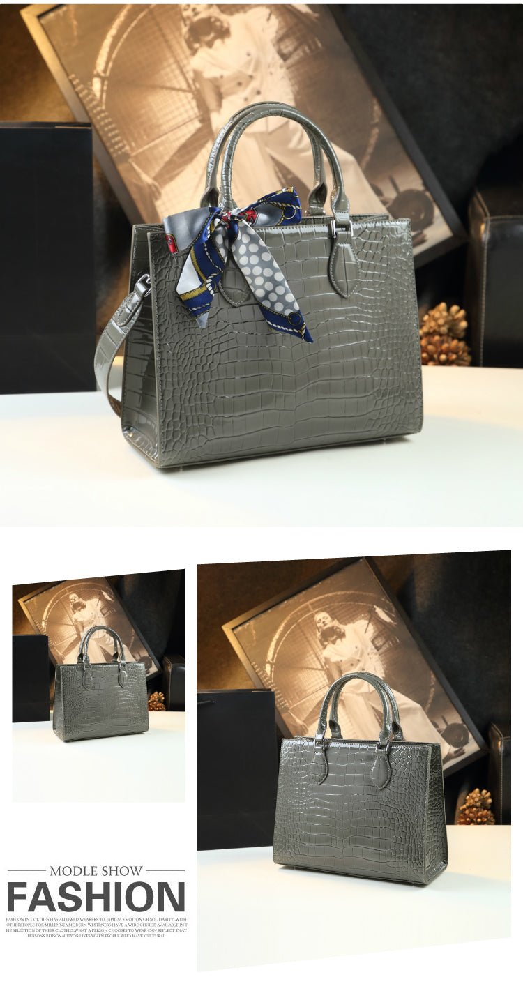 Elegant Genuine Leather Women's Handbag - Image 17