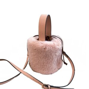 Faux Fur mini Bucket bag