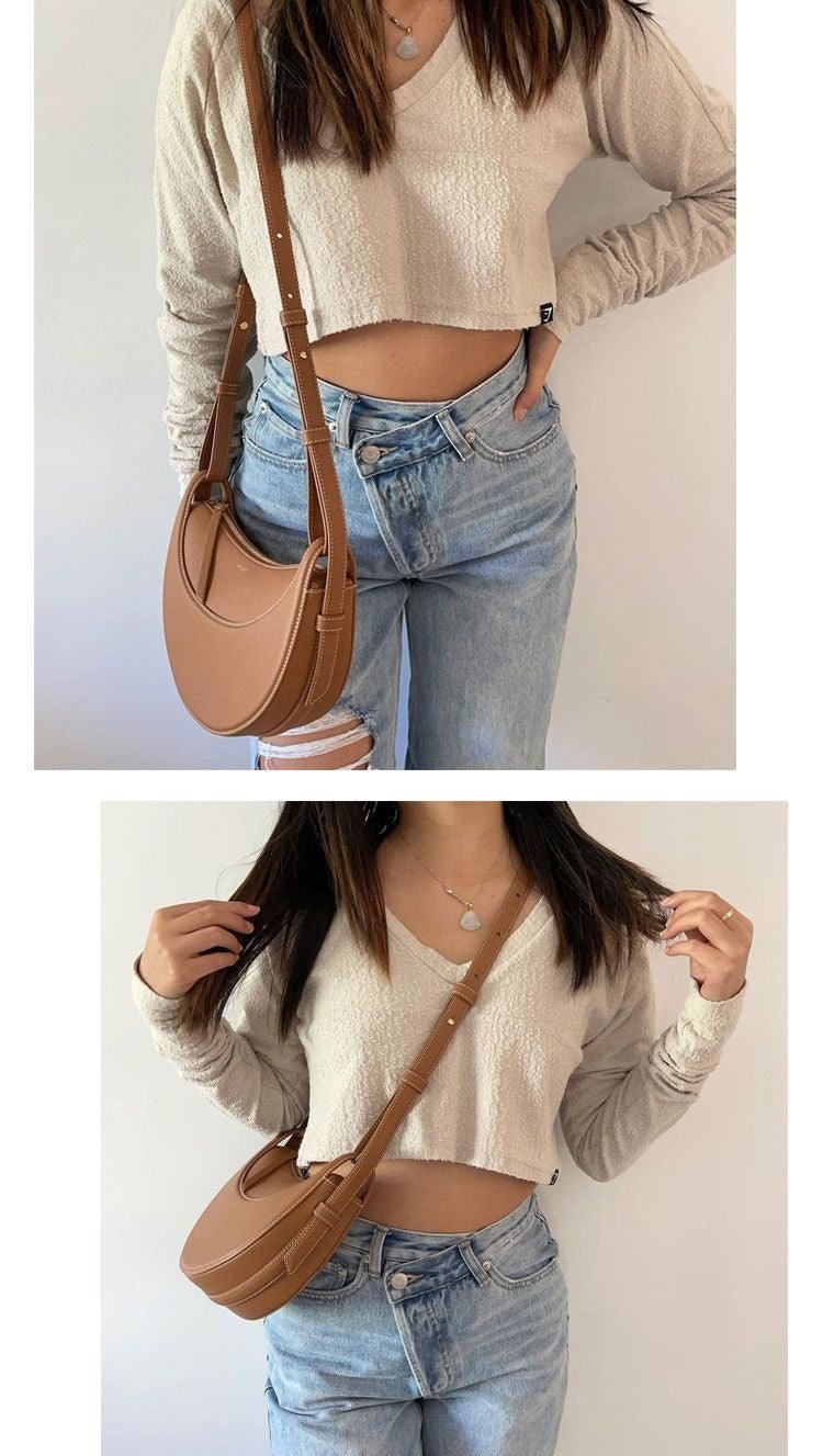 Embrace Elegance: The Luna Leather Hobo Handbag - Image 25