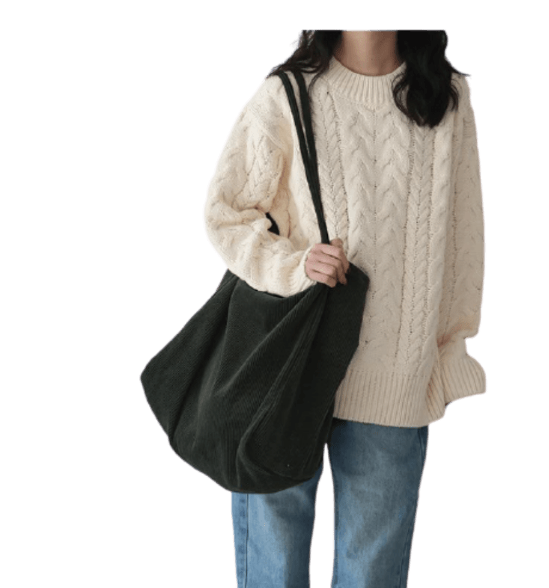 Fashion Corduroy Shoulder Bag - Image 2