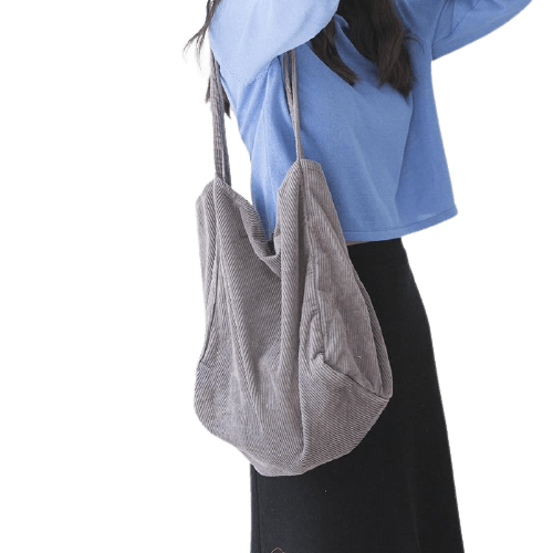 Fashion Corduroy Shoulder Bag - Image 7