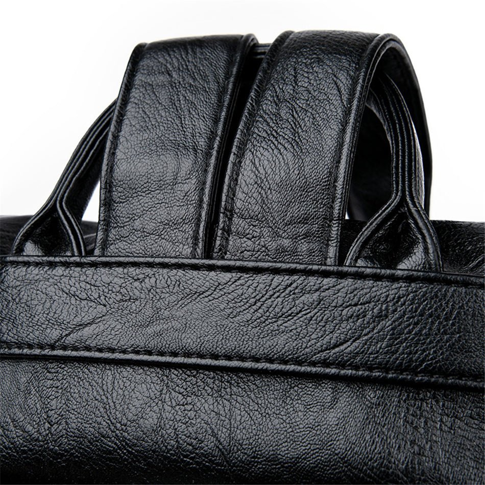 Women Backpack leather Anti Theft - Image 15