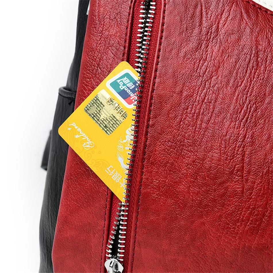 Women Backpack leather Anti Theft - Image 32