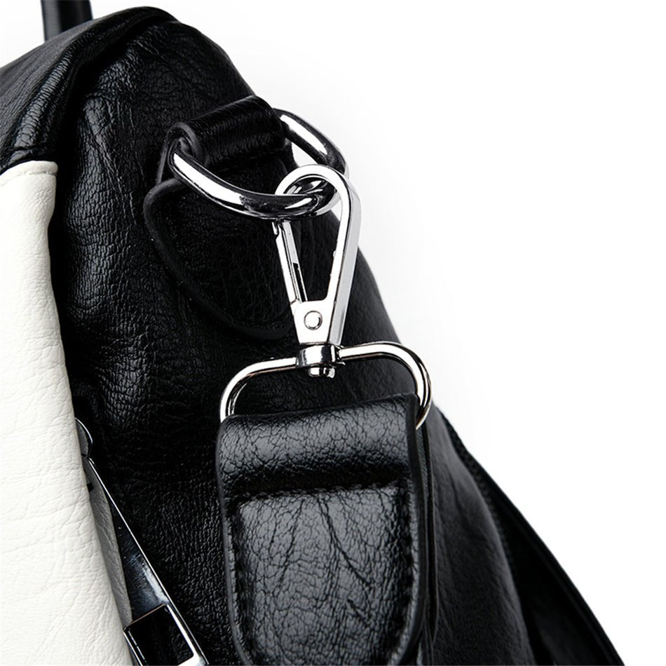 Women Backpack leather Anti Theft - Image 29